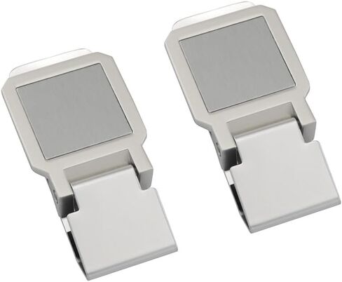 JianLing 2PCS Silver Square Metal Money Clip 60x30mm Slim Wallet Clamp Suitable for Storing Cash Credit Card ID Card in Kuwait