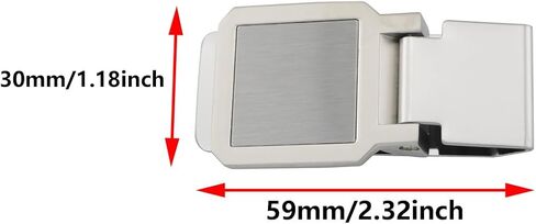 JianLing 2PCS Silver Square Metal Money Clip 60x30mm Slim Wallet Clamp Suitable for Storing Cash Credit Card ID Card in Kuwait