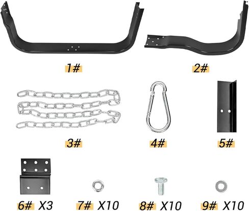 51 Inch Semi Truck Spare Tire Carrier with Mounting Replacement for Freightliner Volvo Kenworth Mack International Peterbilt,Glossy Black in Saudi Arabia