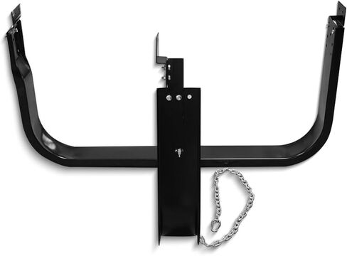 51 Inch Semi Truck Spare Tire Carrier with Mounting Replacement for Freightliner Volvo Kenworth Mack International Peterbilt,Glossy Black in Saudi Arabia