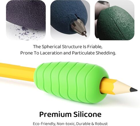ELETIUO 4-Pack مقابض أقلام رصاص من السيليكون على شكل بيضة، مساعدة مريحة في الكتابة اليدوية للأطفال والكبار، مقابض مبطنة ملونة تعمل على تحسين التحكم في اليد اليمنى واليسرى، ومستلزمات مكتب المعلم والتعلم في مرحلة ما قبل المدرسة in Kuwait