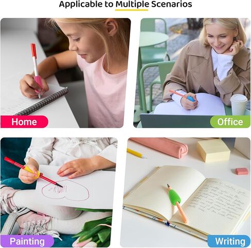 ELETIUO 4-Pack مقابض أقلام رصاص من السيليكون على شكل بيضة، مساعدة مريحة في الكتابة اليدوية للأطفال والكبار، مقابض مبطنة ملونة تعمل على تحسين التحكم في اليد اليمنى واليسرى، ومستلزمات مكتب المعلم والتعلم في مرحلة ما قبل المدرسة in Kuwait