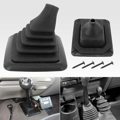 Dokili Shifter Lever Boot, Manual Transmission Gear Rubber Boot Compatible with 1990-1997 Ford F150 F250 F350 Bronco Replace# F5TZ7277BA F5TZ-7277-BA in Kuwait
