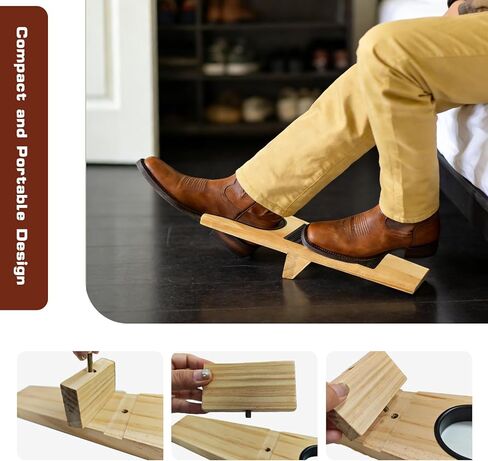 Wooden Boot Puller, Boot Remover for Cowboy Boots，No Bend Boot Removal Tool with Non Slip Base, Very Suitable For Elderly And Adult Use in Saudi Arabia