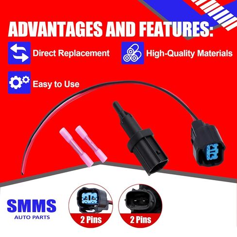 SMMS 37880P2A004 Intake Air Temperature Sensor Fits for Honda Civic 1996-2000 for Insight 2000-2006 37880P2RA01 37880PA2004 1580739 AJ0027 AX56 in Saudi Arabia