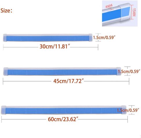 Riloer 2 قطعة شريط LED للسيارة أنبوب ضوء مقاوم للماء مرن ملحقات إضاءة السيارة أضواء النهار الجري متعدد الألوان، 30 سم/12 بوصة in Kuwait
