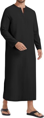 LVCBL Islamic Thobe for Men Muslim Kaftan Thobe Caftans for Men in Saudi Arabia