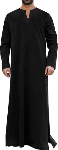 LVCBL Islamic Thobe for Men Muslim Kaftan Thobe Caftans for Men in Saudi Arabia