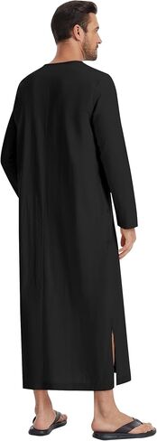 LVCBL Islamic Thobe for Men Muslim Kaftan Thobe Caftans for Men in Saudi Arabia