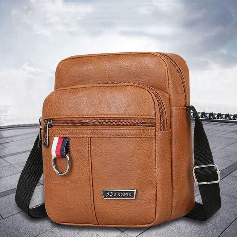 Crossbody Shoulder Messenger Bags Large Capacity Men's Casual Outdoor(Black) in Saudi Arabia