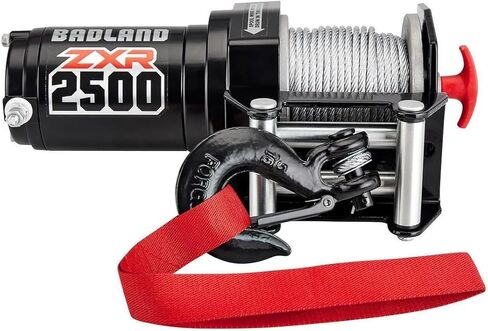 ونش Badland ZXR 2500 lb الكهربائية ATV - حبل سلكي متين، جهاز تحكم عن بعد لاسلكي، وأجهزة تركيب لتطبيقات الطرق الوعرة والمرافق والسحب in Kuwait