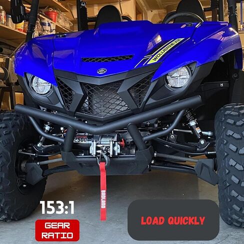 ونش Badland ZXR 2500 lb الكهربائية ATV - حبل سلكي متين، جهاز تحكم عن بعد لاسلكي، وأجهزة تركيب لتطبيقات الطرق الوعرة والمرافق والسحب in Kuwait