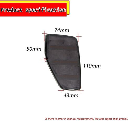 for Hummer for H3 /Base 06-10 & X 07-09 & Alpha 08-10 for H3T Alpha/Base 09-10 / Smoked Full Amber Front Side Marker Lights ABS Housing Bulbs W5W (168)-Bulb Shape Code, Fit Testing in Kuwait