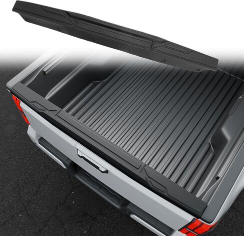 غطاء غطاء قولبة للباب الخلفي متوافق مع 2024 2025 Toyota Tacoma Tailgate Spoiler Moulding Trim TPE Top Protector لملحقات Tacoma 2024 in Kuwait