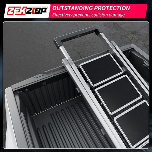 غطاء غطاء قولبة للباب الخلفي متوافق مع 2024 2025 Toyota Tacoma Tailgate Spoiler Moulding Trim TPE Top Protector لملحقات Tacoma 2024 in Kuwait