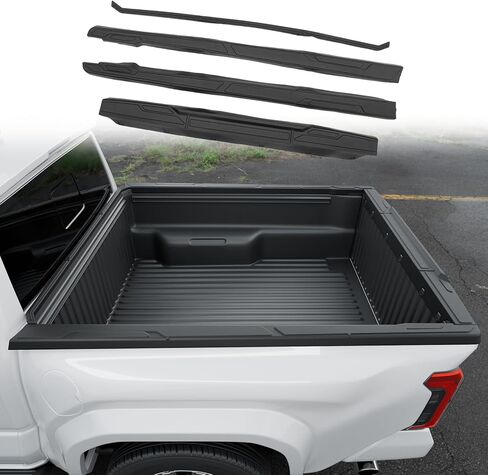 غطاء غطاء قولبة للباب الخلفي متوافق مع 2024 2025 Toyota Tacoma Tailgate Spoiler Moulding Trim TPE Top Protector لملحقات Tacoma 2024 in Saudi Arabia