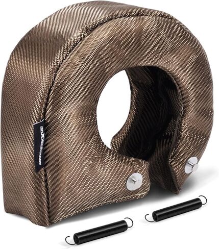 غطاء MAXpeedingrods T4 تيتانيوم توربو غطاء درع الحرارة مع زنبركات تثبيت لـ GT30 GT32 GT35 GT37 GT40 GT42 GT47 GT55 Turbo in Kuwait