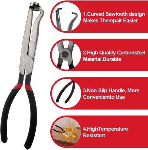3PCS Electrical Disconnect Pliers, Fuel Line Clip Removal Tool, Automotive Electrical Terminal Connector Separator Removal tool, Trucks Repair with Rapid Disconnector in Kuwait