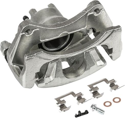 Disc Brake Caliper Front Pair Compatible with 2007-2017 Jeep Compass Jeep Patriot 2011-2014 Chrysler 200 2007-2010 Chrysler Cirrus Sebring Brake Caliper Assembly 18B5033 18B5032 in Kuwait