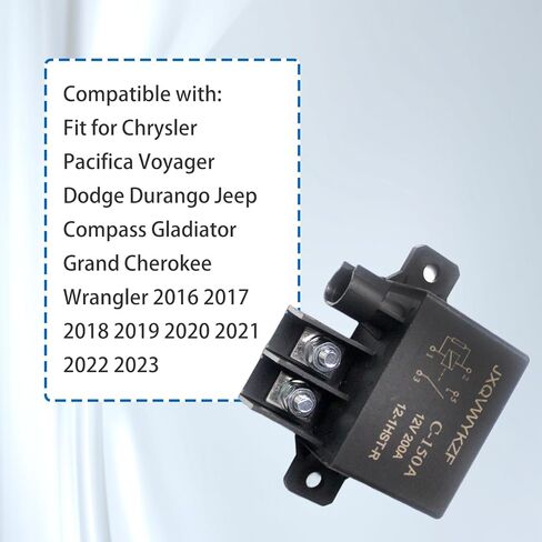 التتابع الكهربائي متوافق مع جيب كومباس جلاديتور جراند شيروكي رانجلر JL كرايسلر باسيفيكا فوييجر دودج دورانجو، استبدال 56029766AC 56029766AB RY2004 in Kuwait