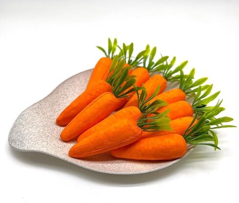 12 Pcs Easter Carrot Decorations - Artificial Hanging Carrot Ornaments with Rope for Easter Egg Hunt, Spring Party, Garden, Home, Basket & Easter Bunny Decor in Saudi Arabia
