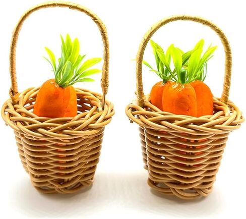 12 Pcs Easter Carrot Decorations - Artificial Hanging Carrot Ornaments with Rope for Easter Egg Hunt, Spring Party, Garden, Home, Basket & Easter Bunny Decor in Saudi Arabia