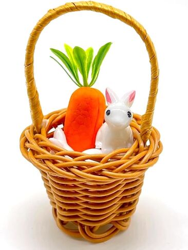 12 Pcs Easter Carrot Decorations - Artificial Hanging Carrot Ornaments with Rope for Easter Egg Hunt, Spring Party, Garden, Home, Basket & Easter Bunny Decor in Saudi Arabia