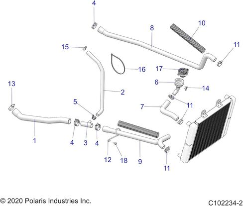 رقبة حشو Polaris، قطعة OEM الأصلية 5412402، الكمية 1 in Kuwait