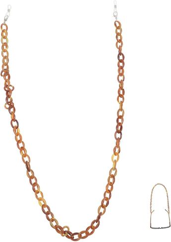 NOLITOY Acrylic Eyeglass Anti-Drop Chain Sunglasses Holder with Tortoise Shell Design Lightweight Eyewear Accessory for Women Men in Saudi Arabia