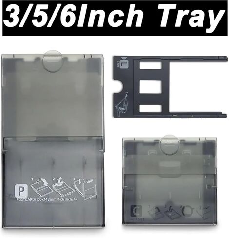 3/5/6 Inch Paper Tray，Compatible with Canon Selphy CP1500 CP1300 CP1200 CP910 CP900, Photo Paper Printer Card Size Cassette Replacement (C/L/P Tray)(54x86mm) in Kuwait