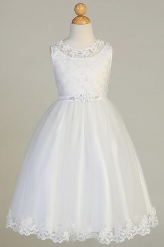 White First Communion Dress for Girls - 1st Communion Dresses for Girls - Vestidos de Primera Comunión Niña in Saudi Arabia