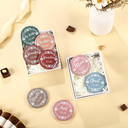 Serencatcher Mexican Baby Shower Family Pins Set - 8pcs Mexican Talavera Pin Back Buttons Mom Dad Uncle Aunt Grandpa Grandma Big Sister Brother to Be Pins for Cielito Lindo Baby Shower Favors in Saudi Arabia