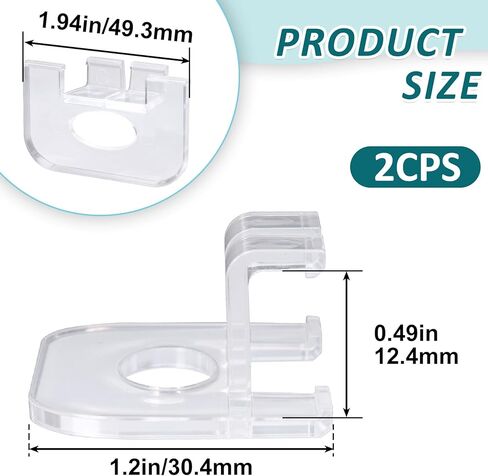 2 Pcs Shade Pulls, Levolor Blinds Parts, Blind Pulls Replacement Compatible with Graber Bali Cordless Mini Blinds, for Cellular Shades Made After 2015 (Clear) in Kuwait