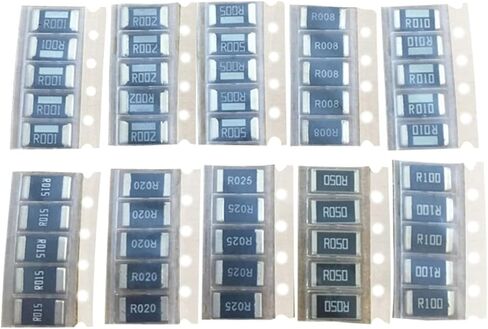 2512 SMD resistors kit 1% alloy resistance 10 value*5pcs =50pcs R001 R002 R005 R008 R010 R015 R020 R025 R050 R100 in Saudi Arabia