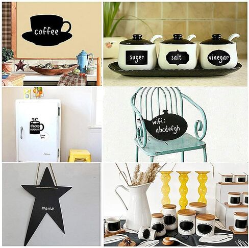 ورق جدران Oxdigi Chalkboard قابل للتقشير واللصق مقاس 23.6 × 196 بوصة، سبورة سوداء كبيرة جدًا للجدار، سبورة طباشير لغرفة الأطفال، ورق اتصال سبورة طباشير سهل اللصق، قابل للإزالة، مادة CPP سميكة 0.3 مم in Kuwait