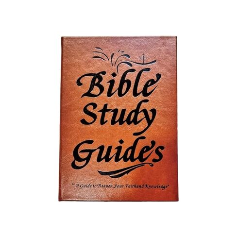SDJTC 66-page Bible study guide with a PU leather cover, featuring daily scripture excerpts for prayer, reflection, and deepening of faith and knowledge in Saudi Arabia