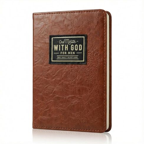 smcca One Minute with God for Men,Daily Devotional for Men, 365 Days Prayer Journal - Christian Devotional Book with Bible Verses, Reflections & Premium Leather Cover (A) in Saudi Arabia
