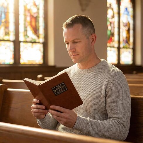 smcca One Minute with God for Men,Daily Devotional for Men, 365 Days Prayer Journal - Christian Devotional Book with Bible Verses, Reflections & Premium Leather Cover (A) in Saudi Arabia