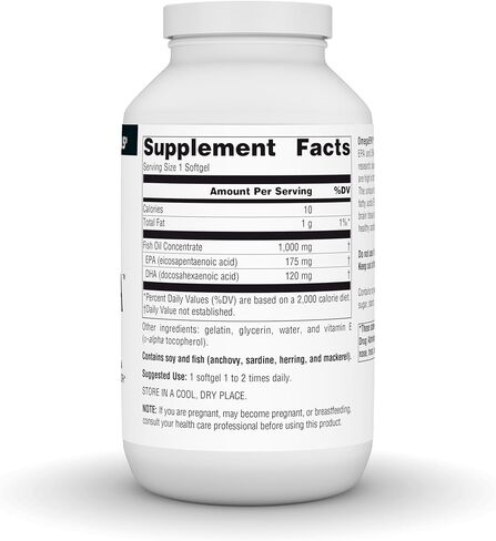 Source Naturals OmegaEPA Fish Oil - Marine Lipids with EPA & DHA Supports Cardiovascular & Brain Health - 100 Softgels in Saudi Arabia