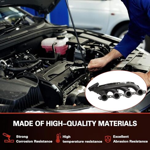Right Exhaust Manifold Kit with Includes Required Gaskets And Hardware Compatible with Escalade Avalanche Cheyenne Express Silverado Suburban Tahoe 674-732 EPA Complian in Saudi Arabia