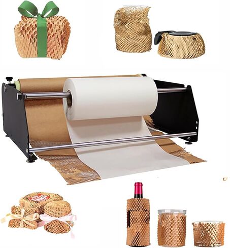 Honeycomb Packing Paper Roll Dispenser, Honeycomb Paper Machine, Heavy Duty Kraft Wrapping Paper Dispenser Holder, Manual Bubble Paper Filling Machine, Cutting in Saudi Arabia