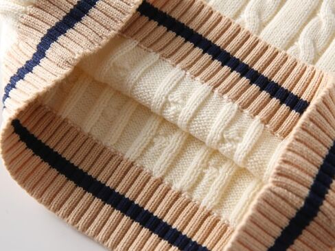 Kids V Neck Knitted Vests for Boys Girls Sleeveless Sweater Vest Pullover Knitwear Crop Tops Kids Clothes in Kuwait