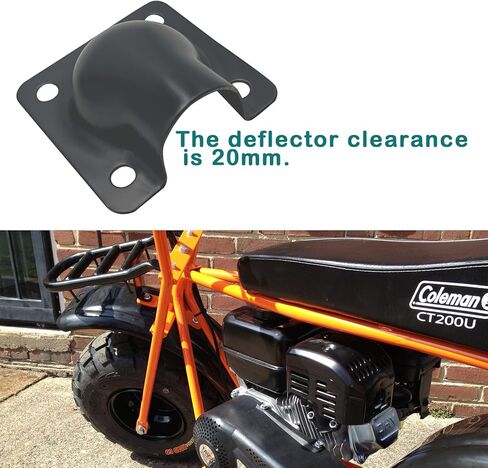 QYMOTO منحرف كاتم صوت العادم لـ Predator 212 Honda GX160 GX200 Coleman Mini Bike CT200U BT200X KT196 Go Kart 196cc 224cc 5.5HP 6.5HP محرك صغير in Kuwait