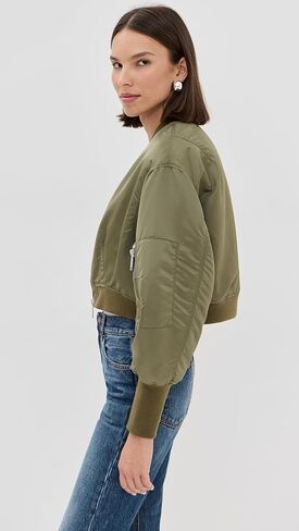 3.1 Phillip Lim Women's Nylon Cropped Bomber in Saudi Arabia