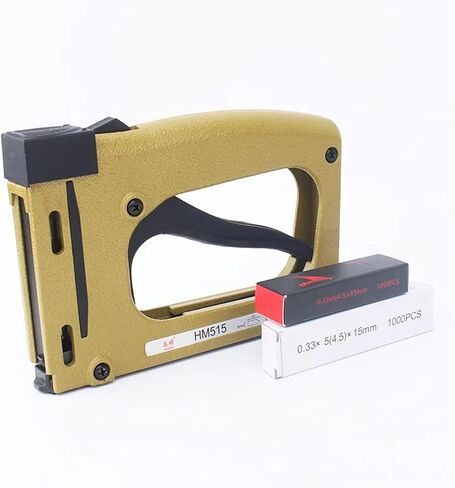 HM515 Frame Gun Nailer 1000 Nail Manual Flex Point Tacker Framing Pin Stapler (Tool With 2000 Nails) in Saudi Arabia