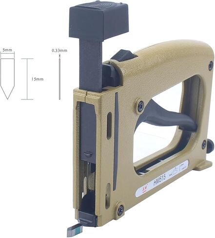 HM515 Frame Gun Nailer 1000 Nail Manual Flex Point Tacker Framing Pin Stapler (Tool With 2000 Nails) in Saudi Arabia