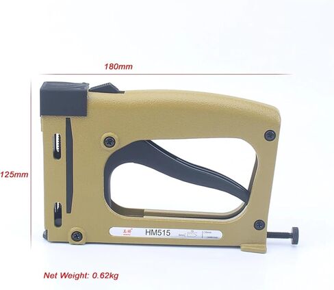 HM515 Frame Gun Nailer 1000 Nail Manual Flex Point Tacker Framing Pin Stapler (Tool With 2000 Nails) in Saudi Arabia