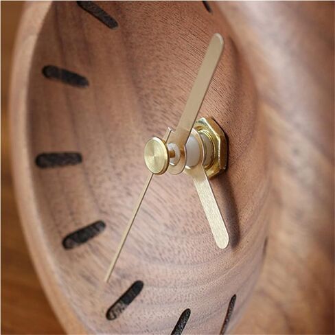 Black Walnut Small Table Clock Bedroom Decoration Home Desktop Mute in Saudi Arabia