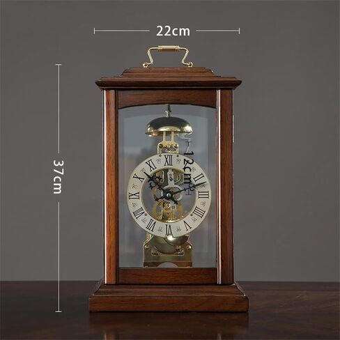 Retro Mechanical Seat Clock Chinese Table Household Decoration Old Pendulum Sitting in Saudi Arabia