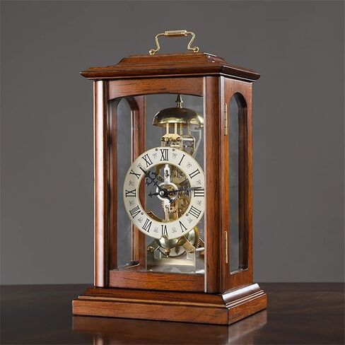 Retro Mechanical Seat Clock Chinese Table Household Decoration Old Pendulum Sitting in Saudi Arabia